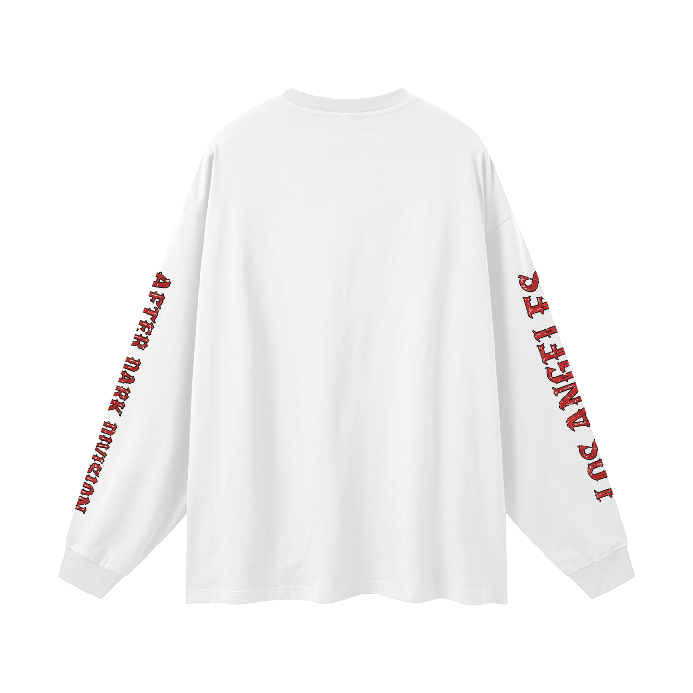 "AFTER DARK DIVISION" Oversized Long Sleeve T-Shirt