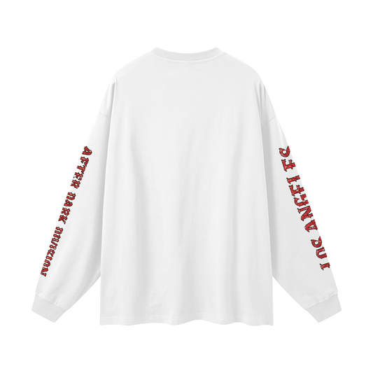 "AFTER DARK DIVISION" Oversized Long Sleeve T-Shirt