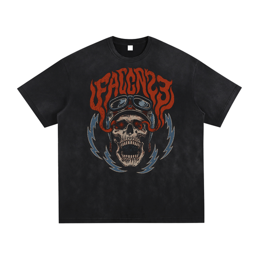 "Navigator" - Falcn23 Vintage Washed Hand-Frayed T-Shirt