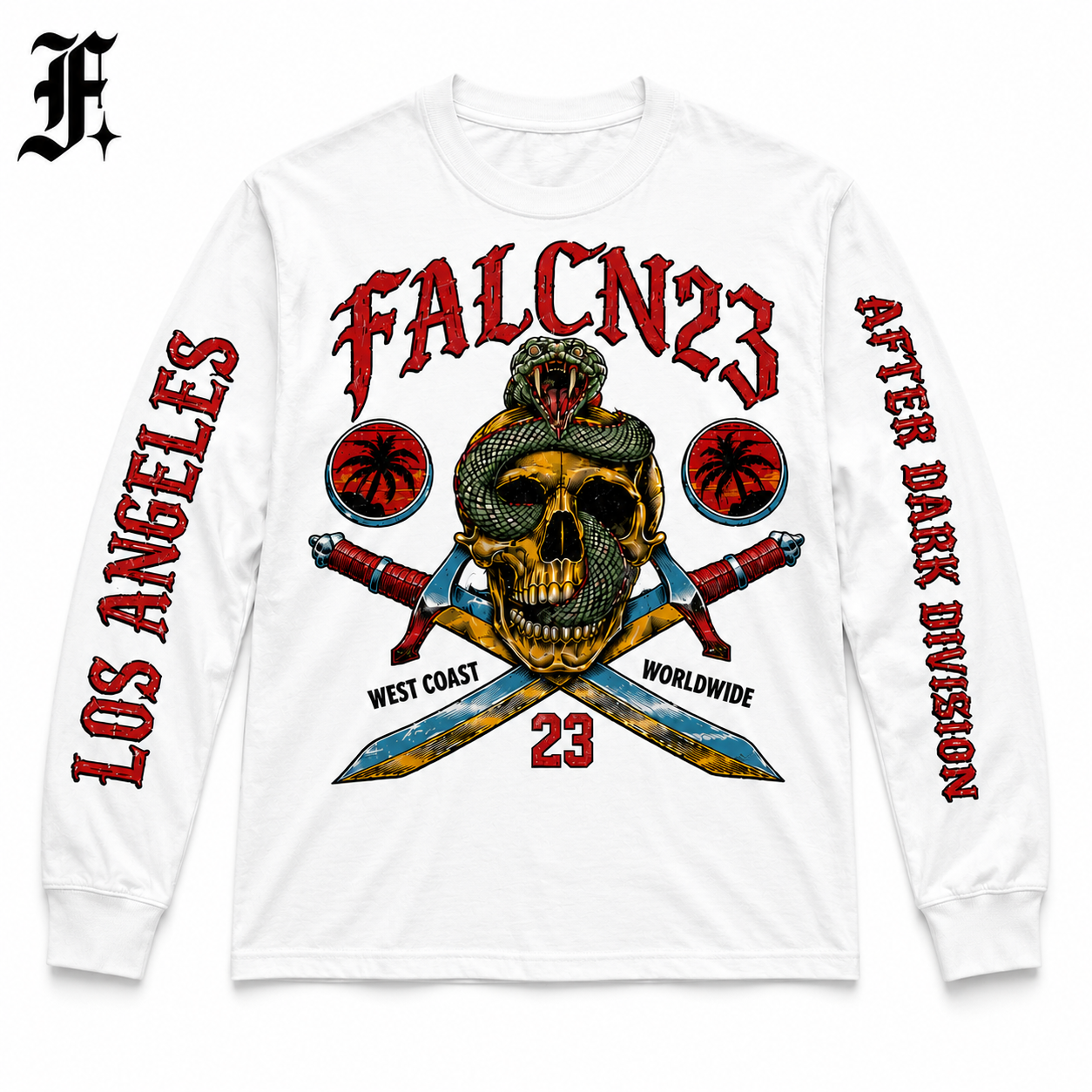 "AFTER DARK DIVISION" Oversized Long Sleeve T-Shirt