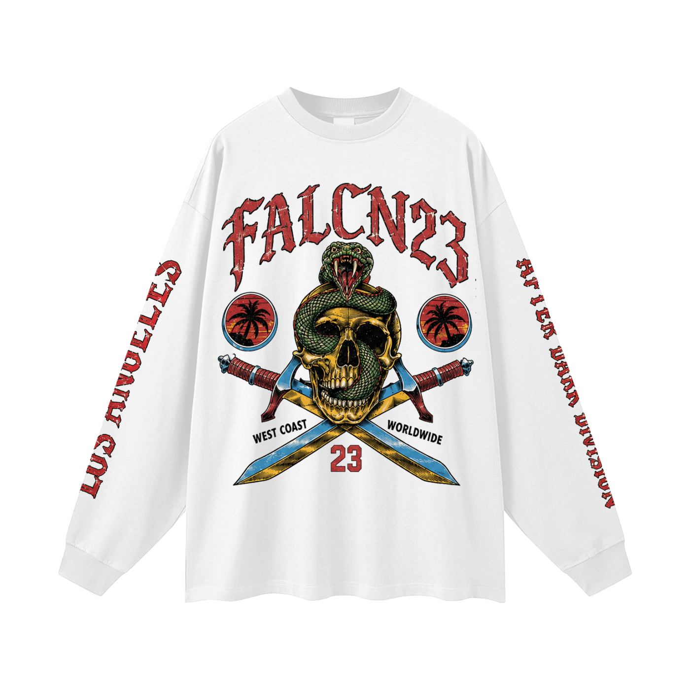 "AFTER DARK DIVISION" Oversized Long Sleeve T-Shirt